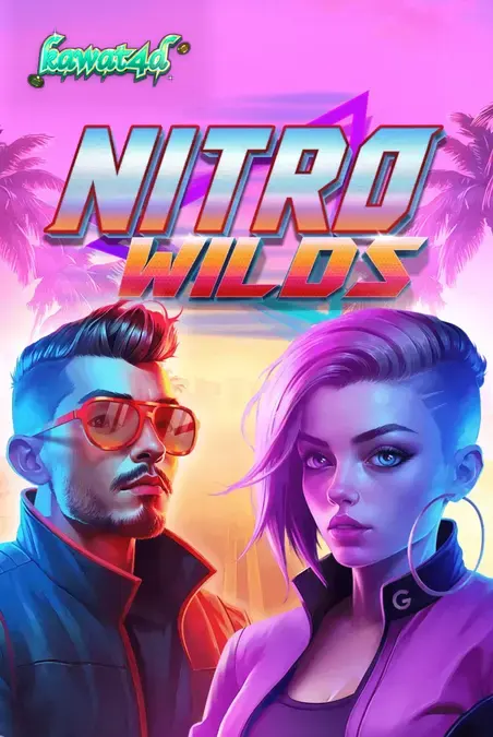 Tampilan visual neon dan retro dari slot Nitro Wilds